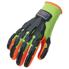 921 S Lime Impact-Reduc Glove Thermal Rubber-Dipped Dorsal - Benchmark Tooling