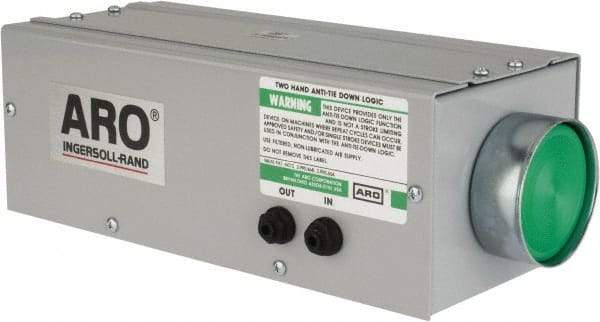 ARO/Ingersoll-Rand - Manually Operated Valves Valve Type: Two Hand Anti-Tie Down Actuator Type: Palm Button - Benchmark Tooling