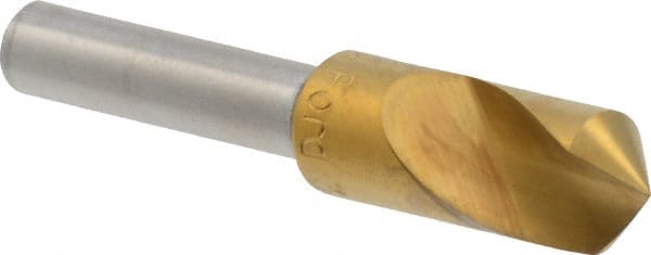 M.A. Ford - 3/8" Head Diam, 1/4" Shank Diam, 1 Flute 100° High Speed Steel Countersink - Benchmark Tooling