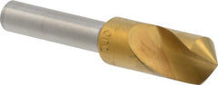 M.A. Ford - 3/8" Head Diam, 1/4" Shank Diam, 1 Flute 100° High Speed Steel Countersink - Benchmark Tooling