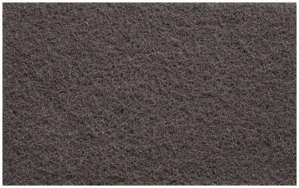 3M - Medium Grade, Silicon Carbide Hand Pad - Gray, 6" Wide x 9" Long, Nonwoven - Benchmark Tooling