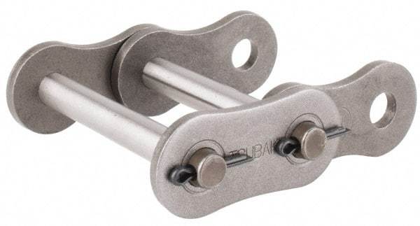 U.S. Tsubaki - 1-1/4" Pitch, ANSI 100-2, Cottered Roller Chain Connecting Link - For Use with Double Strand Chain - Benchmark Tooling