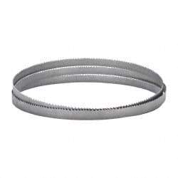 Lenox - 3 to 4 TPI, 12' 10" Long x 1" Wide x 0.035" Thick, Welded Band Saw Blade - Bi-Metal, Toothed Edge, Raker Tooth Set, Flexible Back, Contour Cutting - Benchmark Tooling