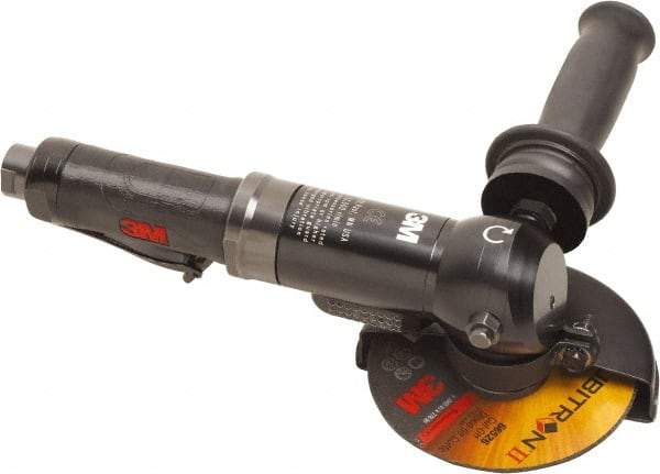 3M - 4-1/2" Wheel Diam, 12,000 RPM, Electric Cutoff & Cutoff-Grinder Tool - Right Angle Handle - Benchmark Tooling