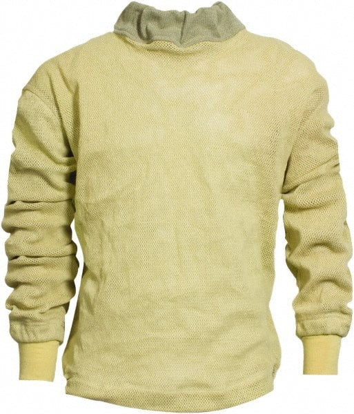National Safety Apparel - Size 4XL Yellow Cut Resistant Long Sleeve T-Shirt - Exact Industrial Supply