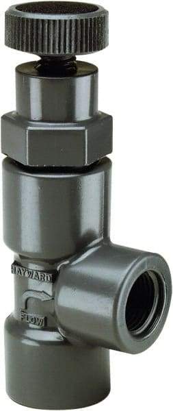 Hayward - 150 Max psi Angle Globe Pressure Reducing Valve - 1/2" Threaded Connection - Benchmark Tooling