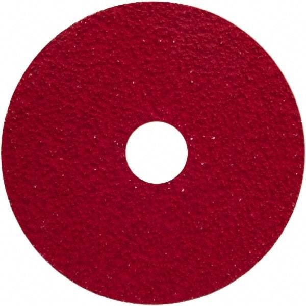 Norton - 4-1/2" Diam 7/8" Hole 24 Grit Fiber Disc - Very Coarse Grade, Ceramic Alumina - Benchmark Tooling