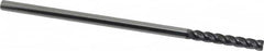 Accupro - 1/4", 4 Flute, Single End, Solid Carbide, 0.02" Corner Radius End Mill - 6" OAL, 40° Helix, Right Hand Flute, 1-1/2" LOC, Right Hand Cut - Benchmark Tooling