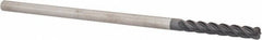 Accupro - 1/4", 4 Flute, Single End, Solid Carbide, 0.06" Corner Radius End Mill - 6" OAL, 40° Helix, Right Hand Flute, 1-1/2" LOC, Right Hand Cut - Benchmark Tooling
