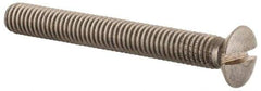 Value Collection - M6x1.00 Metric Coarse, 50mm OAL Slotted Drive Machine Screw - Oval Head, Grade 18-8 & A2 Stainless Steel, Uncoated, Without Washer - Benchmark Tooling