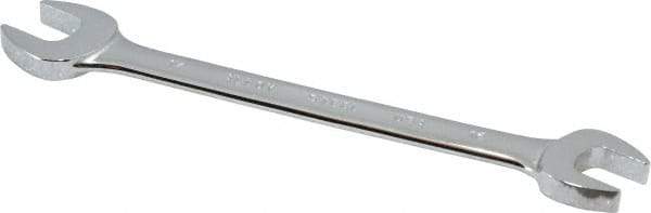 Blackhawk by Proto - 16mm x 17mm Standard Open End Wrench - 8-5/16" OAL, Double End, Chrome Finish, 15° Head Angle - Benchmark Tooling