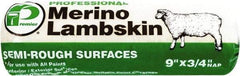 Premier Paint Roller - 3/4" Nap, 9" Wide Paint Roller Cover - Rough Texture, Lambskin - Benchmark Tooling