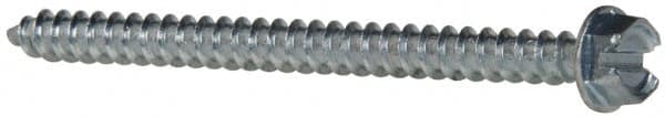 Value Collection - #12 Hex Washer Head Slotted Sheet Metal Screw - Steel, 3" Length Under Head, Grade 2 - Benchmark Tooling