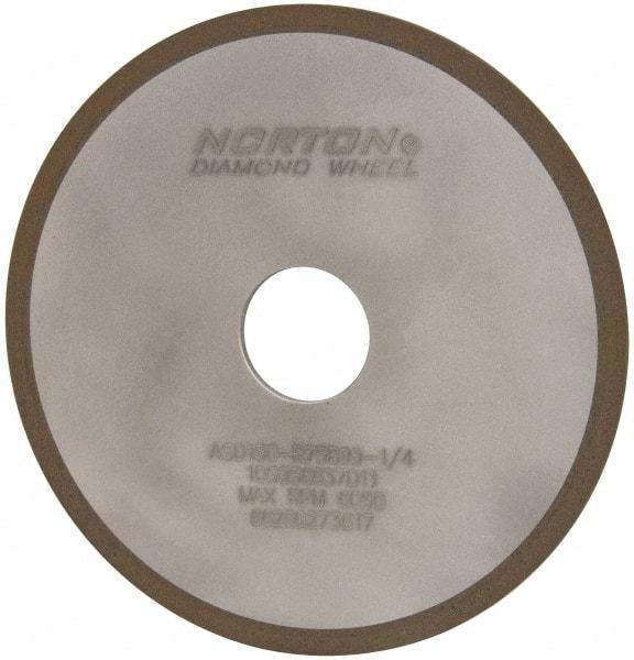 Norton - 6" Diam x 1-1/4" Hole x 1/8" Thick, 150 Grit Surface Grinding Wheel - Diamond, Type 1A1, Very Fine Grade, Resinoid Bond - Benchmark Tooling