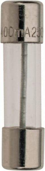 Ferraz Shawmut - 250 VAC, 0.4 Amp, Time Delay Miniature Glass Fuse - Clip Mount, 20mm OAL, 5mm Diam - Benchmark Tooling