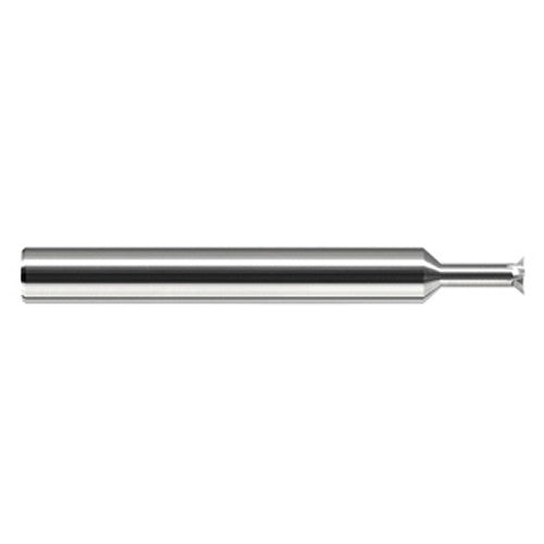 Chamfer Cutters - 0.5000″ (1/2″) Head Diameter × 0.0880″ LOC × 0.5000″ (1/2″) Neck Length × 45° per side Carbide Back Chamfer Cutter, 6 Flutes - Exact Industrial Supply