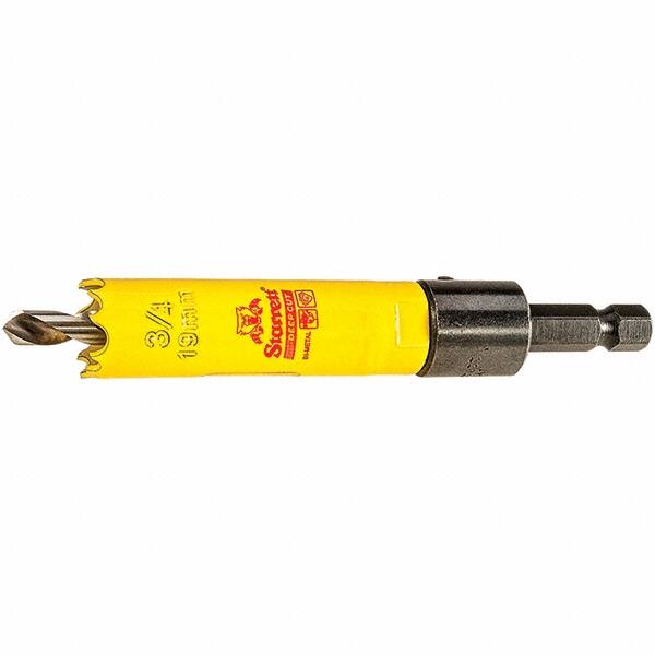 Starrett - 3/4" Diam, 2" Cutting Depth, Hole Saw - High Speed Steel Saw, Toothed Edge - Benchmark Tooling