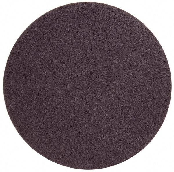 Norton - 24" Diam, 36 Grit Aluminum Oxide Adhesive PSA Disc - Very Coarse, Brown, X Weighted Cloth Backing, Flexible - Benchmark Tooling