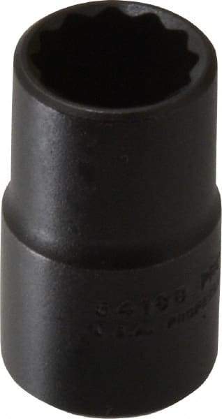 Proto - 9/16", 1/2" Drive, Standard Hand Socket - 12 Points, 1-1/2" OAL, Alloy Steel, Black Finish - Benchmark Tooling