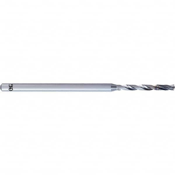 Micro Drill Bit: 0.063″ Dia, 135 °, Solid Carbide IchAda Finish, RH Cut, Straight-Cylindrical Shank