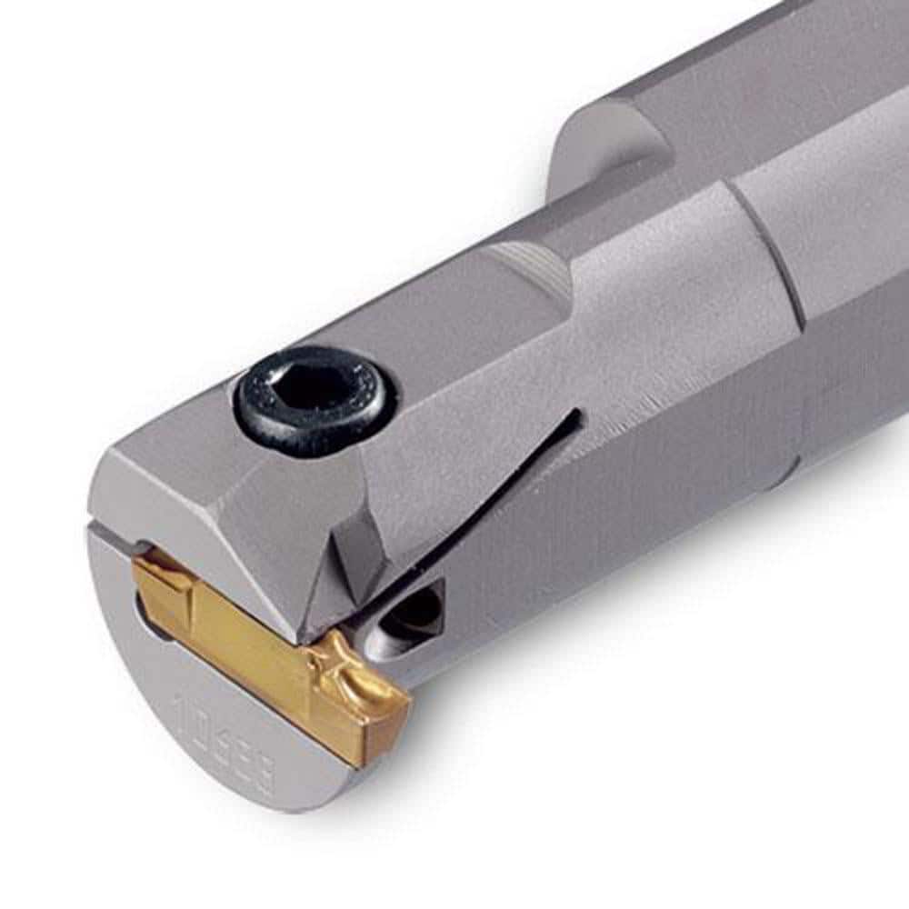 Indexable Grooving Toolholder: TTIR25.4-2C, 0.0670″ Max Groove Width 0.2000″ Max Depth, Uses TD 2 & TS 2 Inserts, Through Coolant
