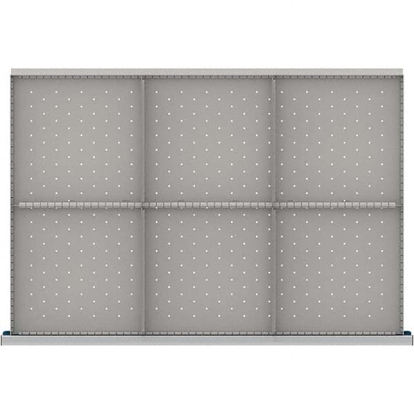 LISTA - 6-Compartment Drawer Divider Layout for 3.15" High Drawers - Benchmark Tooling