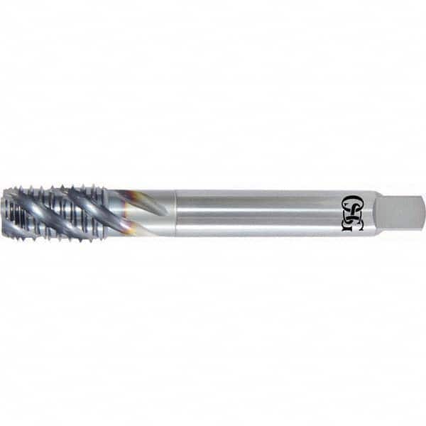 Spiral Flute Pipe Taps; Thread Size (Inch): 1/8-27; Overall Length (Decimal Inch): 4.0000; Overall Length (Inch): 4; Thread Standard: NPT; Flute Direction: Right Hand; Helix Angle: 40; Material: High Speed Steel; Thread Length (Decimal Inch): 0.7520; Shan