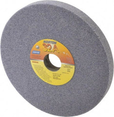 Norton - 8" Diam x 1-1/4" Hole x 3/4" Thick, J Hardness, 46 Grit Surface Grinding Wheel - Aluminum Oxide, Type 1, Coarse Grade, 3,600 Max RPM, Vitrified Bond, No Recess - Benchmark Tooling