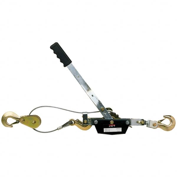 Jet - Manual Hoists-Chain, Rope & Strap Type: Puller Lifting Material: Wire Rope - Benchmark Tooling