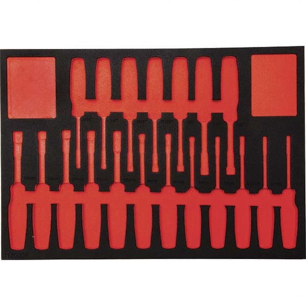 Proto - Tool Box Case & Cabinet Inserts Type: Foam Insert For Use With: J12000 - Benchmark Tooling