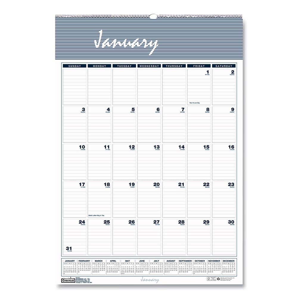 House of Doolittle - Note Pads, Writing Pads & Notebooks Writing Pads & Notebook Type: Wall Calendar Size: 12 x 17 - Benchmark Tooling