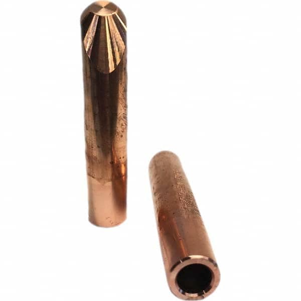 Tuffaloy - Spot Welder Tips For Use With: 5RW Electrode Holder Type: Straight Tip H Nose (Angled Offset) - Benchmark Tooling