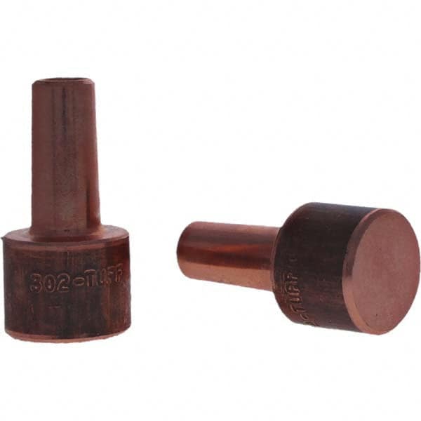 Tuffaloy - Spot Welder Tips For Use With: 4RW Electrode Holder Type: Backup Electrode Round Face - Benchmark Tooling