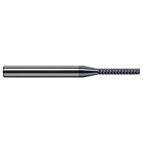 Variable Helix End Mills for Free Machining Steels - Finishers - 0.0930″ (3/32″) Cutter Diameter × 0.2790″ Length of Cut Carbide Square End Mill Finisher for Free Machining Steels, 5 Flutes, AlTiN Coated
