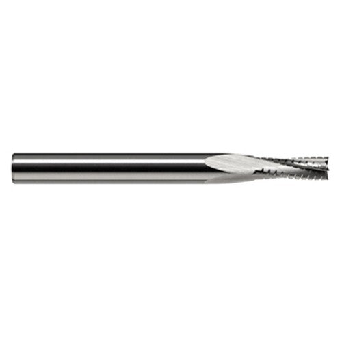 End Mills for Composites - 0.3750″ (3/8″) Cutter Diameter × 1.1250″ (1-1/8″) Length of Cut Carbide Square Chipbreaker Cutter, 8 Flutes - Exact Industrial Supply