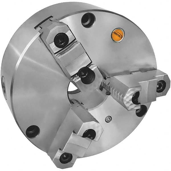 Self-Centering Manual Lathe Chuck: 3-Jaw, 6″ Dia 3,000 Max RPM