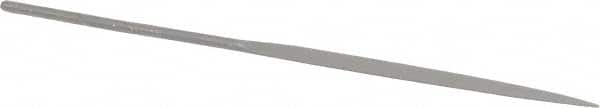 Grobet - 6-1/4" Needle Precision Swiss Pattern Marking File - Round Handle - Benchmark Tooling