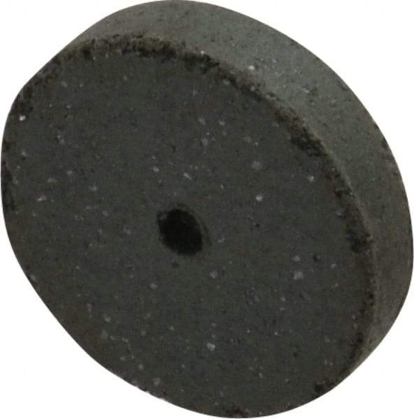 Cratex - 5/8" Diam x 1/16" Hole x 1/8" Thick, Surface Grinding Wheel - Silicon Carbide, Coarse Grade, 25,000 Max RPM, Rubber Bond, No Recess - Benchmark Tooling