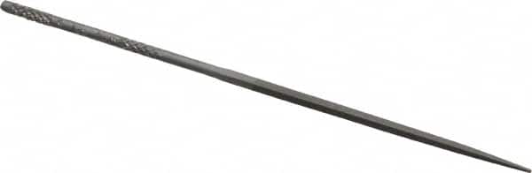 Grobet - 4" Needle Precision Swiss Pattern Square File - Round Handle - Benchmark Tooling