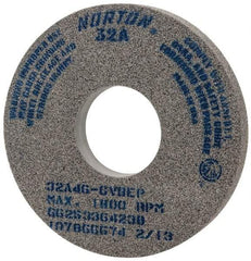 Norton - 14" Diam x 5" Hole x 1-1/2" Thick, G Hardness, 46 Grit Surface Grinding Wheel - Aluminum Oxide, Type 1, Coarse Grade, 1,800 Max RPM, Vitrified Bond, No Recess - Benchmark Tooling