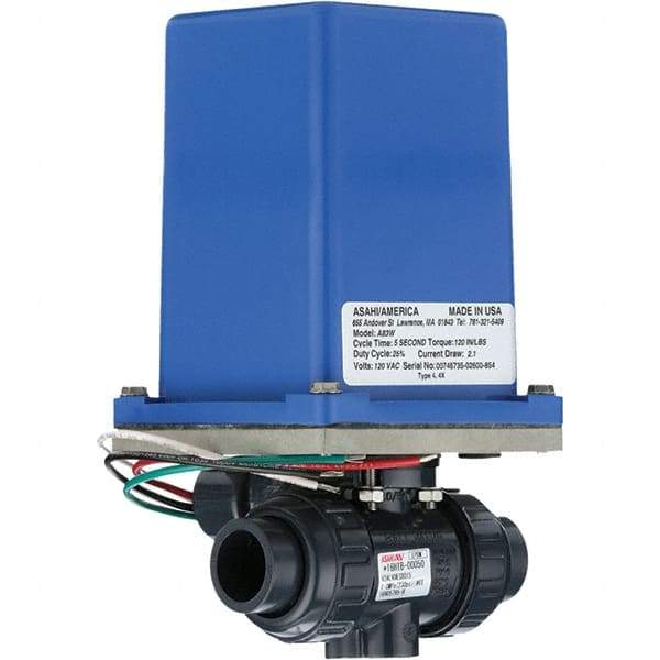 Asahi/America - Actuated Ball Valves Actuator Type: Electric Pipe Size: 1/2 (Inch) - Benchmark Tooling