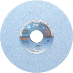 Norton - 7" Diam x 1-1/4" Hole x 3/4" Thick, I Hardness, 46 Grit Surface Grinding Wheel - Ceramic, Type 1, Coarse Grade, 3,600 Max RPM, Vitrified Bond, No Recess - Benchmark Tooling