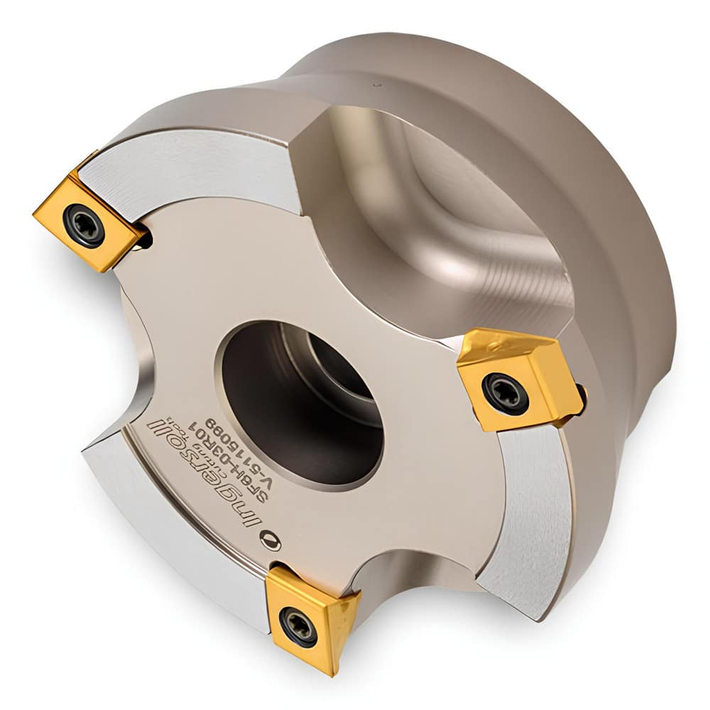 Indexable High-Feed Face Mills; Minimum Cutting Diameter: 5.0000 in; Maximum Cutting Diameter: 5.5000 in; Maximum Depth Of Cut: 0.0100 in; Arbor Hole Diameter (mm): 1.25; Compatible Insert Size Code: 324; Maximum Ramping Angle: 0 ™; Series: SF6H; Cutter