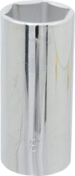 Proto - 1-1/8", 1/2" Drive, Deep Hand Socket - 6 Points, 3-1/4" OAL, Chrome Finish - Benchmark Tooling