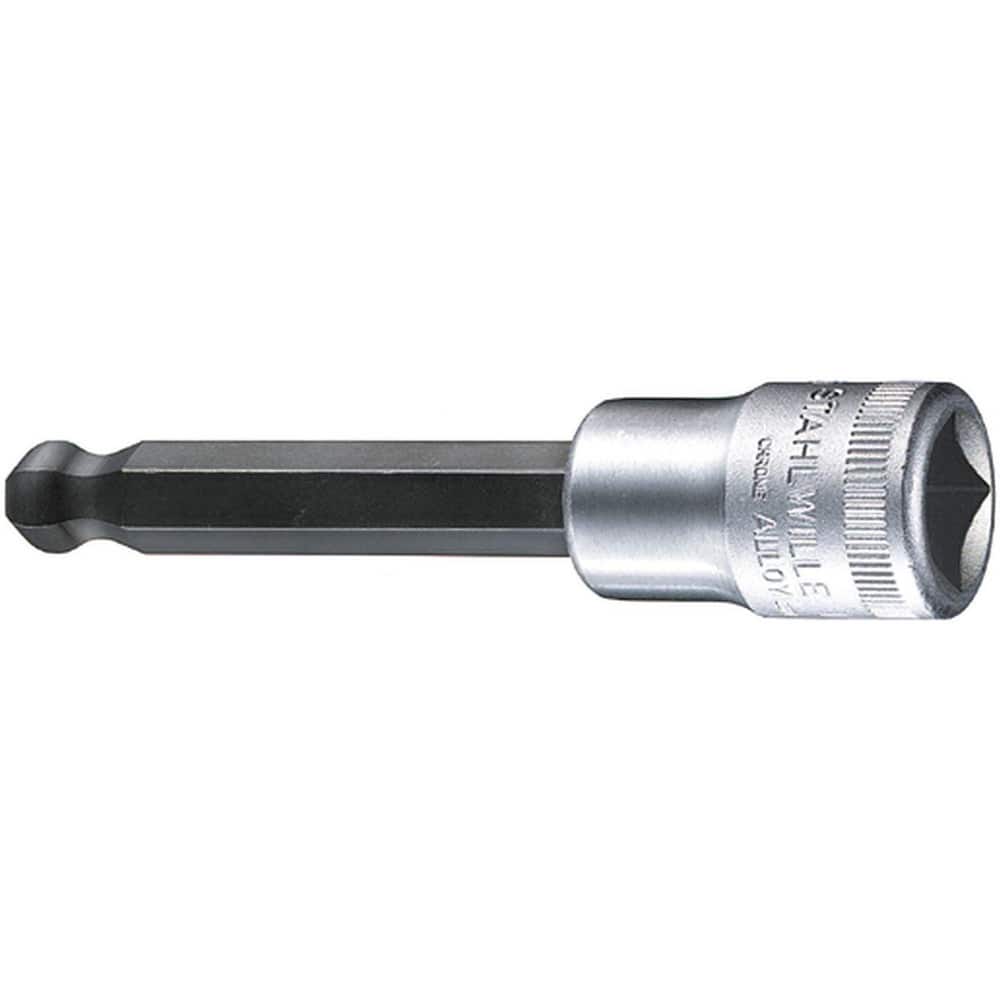 Hand Hex & Torx Bit Sockets; Socket Type: Ball End Socket; Hex Size (mm): 5.000; Bit Length: 62 mm; Insulated: No; Tether Style: Not Tether Capable; Material: Chrome Alloy Steel; Finish: Chrome-Plated; Overall Length (Decimal Inch): 3.9400; Non-sparking: