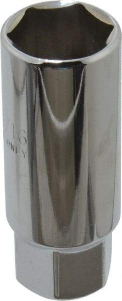 Proto - 3/4" Drive, Spark Plug Hand Socket - 12 Points, 2-1/2" OAL, Chrome Finish - Benchmark Tooling