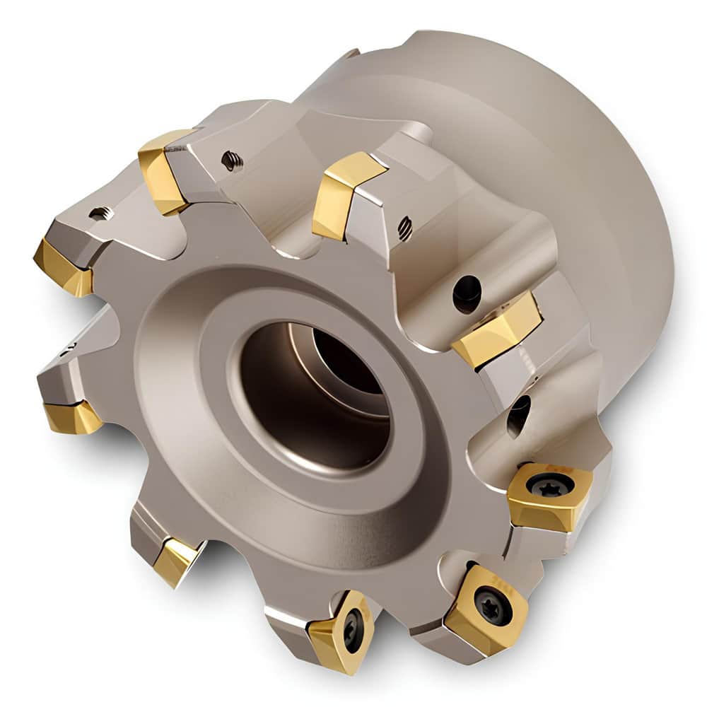 Indexable High-Feed Face Mills; Minimum Cutting Diameter: 2.5200 in; Maximum Cutting Diameter: 3.0000 in; Maximum Depth Of Cut: 0.0600 in; Arbor Hole Diameter (mm): 1.00; Compatible Insert Size Code: 0904; Maximum Ramping Angle: 0.8 ™; Series: 5G6F; Cutt