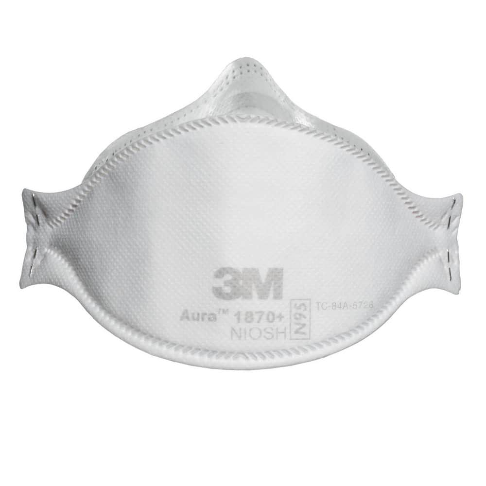 N/A Healthcare Respirator Does Not Contain Nose Clip, White, Size Universal
