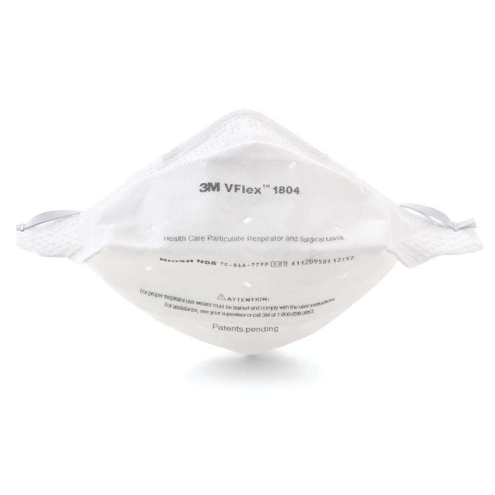 N/A Healthcare Respirator Contains Nose Clip, White, Size Universal