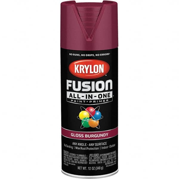 Krylon - Spray Paints Type: Acrylic Enamel Spray Paint Color: Burgundy - Benchmark Tooling